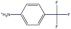 p-Trifluoromethylanilinium Struktur