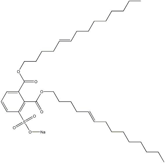 3-(Sodiosulfo)phthalic acid di(5-tetradecenyl) ester Struktur