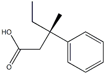 (S)-3-Methyl-3-phenylpentanoic acid Struktur