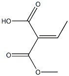 Ethylidenemalonic acid hydrogen 1-methyl ester Struktur