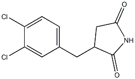 3-(3,4-Dichlorobenzyl)pyrrolidine-2,5-dione Struktur