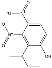 2-sec-Butyl-3,4-dinitrophenol Struktur