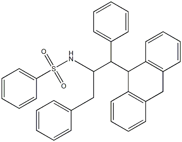 9-[1,3-Diphenyl-2-[(phenylsulfonyl)amino]propyl]-9,10-dihydroanthracene Struktur