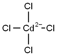 Tetrachlorocadmate Struktur