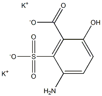 5-Amino-6-sulfosalicylic acid dipotassium salt Struktur