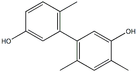 4,6,6'-Trimethyl-1,1'-biphenyl-3,3'-diol Struktur