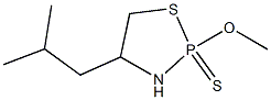 2-Methoxy-4-(2-methylpropyl)-1,3,2-thiazaphospholidine 2-sulfide Struktur