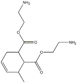 3-Methyl-4-cyclohexene-1,2-dicarboxylic acid bis(2-aminoethyl) ester Struktur