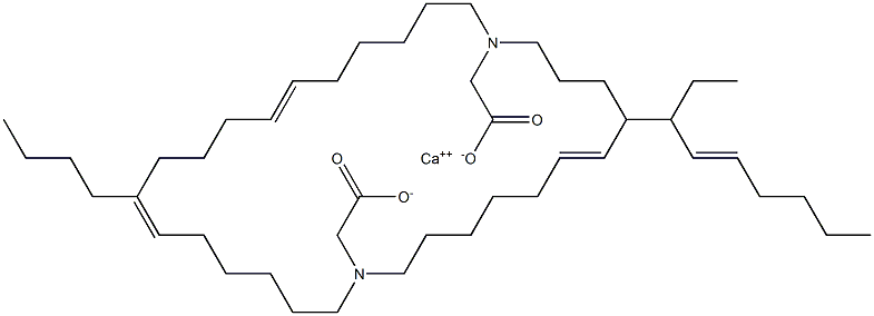 Bis[N,N-di(6-undecenyl)glycine]calcium salt Struktur