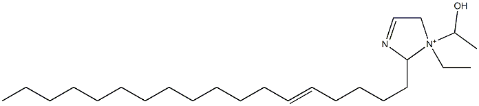 1-Ethyl-1-(1-hydroxyethyl)-2-(5-octadecenyl)-3-imidazoline-1-ium Struktur