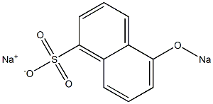 5-Sodiooxy-1-naphthalenesulfonic acid sodium salt Struktur