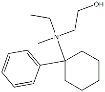 2-[N-Ethyl-N-(1-phenylcyclohexyl)methylamino]ethanol Struktur