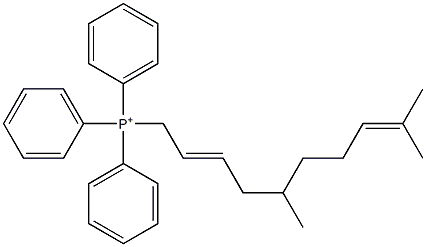 Triphenyl(5,9-dimethyldeca-2,8-dienyl)phosphonium Struktur