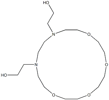 N,N'-Bis[2-hydroxyethyl]-N,N'-(3,6,9,12-tetraoxatetradecane-1,14-diyl)ethane-1,2-diamine Struktur