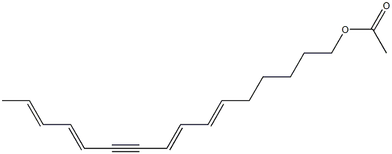 1-Acetoxy-6,8,12,14-hexadecatetren-10-yne Struktur