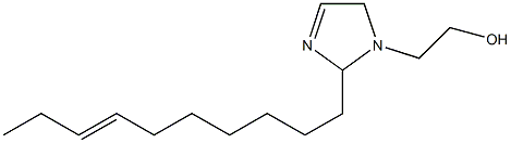 2-(7-Decenyl)-3-imidazoline-1-ethanol Struktur