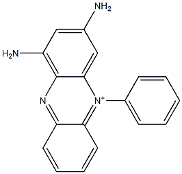 1,3-Diamino-5-phenylphenazin-5-ium Struktur