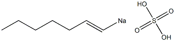 Sulfuric acid 1-heptenyl=sodium salt Struktur