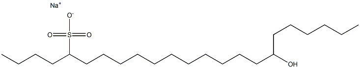 17-Hydroxytricosane-5-sulfonic acid sodium salt Struktur