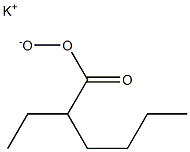 2-Ethylhexaneperoxoic acid potassium salt Struktur