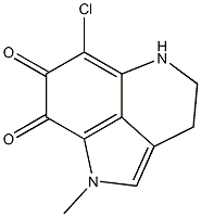 6-Chloro-1,3,4,5-tetrahydro-1-methylpyrrolo[4,3,2-de]quinoline-7,8-dione Struktur