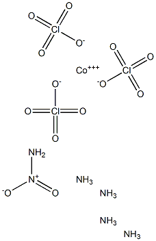 Nitropentamminecobalt(III) perchlorate Struktur