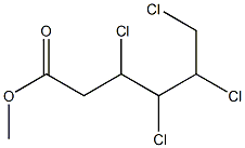 3,4,5,6-Tetrachlorocaproic acid methyl ester Struktur