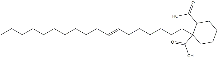 Cyclohexane-1,2-dicarboxylic acid hydrogen 1-(7-octadecenyl) ester Struktur