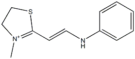 4,5-Dihydro-3-methyl-2-[2-(phenylamino)ethenyl]thiazol-3-ium Struktur