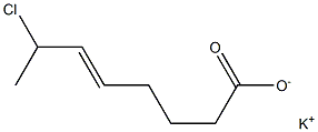 7-Chloro-5-octenoic acid potassium salt Struktur