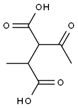 3-Acetyl-2-methylbutanedioic acid Struktur