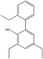 4,6-Diethyl-2-(2-ethylphenyl)phenol Struktur