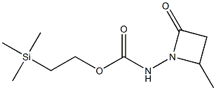 4-Methyl-1-[2-(trimethylsilyl)ethoxycarbonylamino]azetidin-2-one Struktur