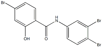 3',4,4'-Tribromo-2-hydroxybenzanilide Struktur