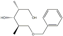 (2R,3R,4R)-5-Benzyloxy-2,4-dimethyl-1,3-pentanediol Struktur