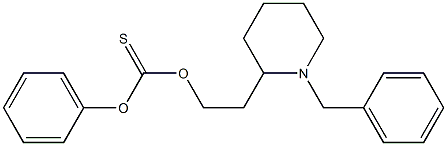 Thiocarbonic acid O-[2-(1-phenylmethylpiperidin-2-yl)ethyl]O-phenyl ester Struktur