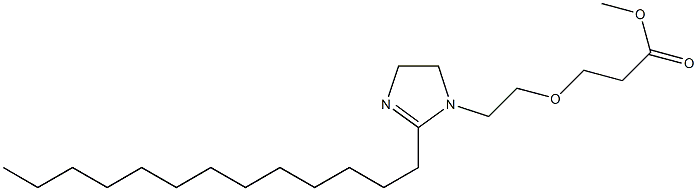 1-[2-(2-Methoxycarbonylethoxy)ethyl]-2-tridecyl-2-imidazoline Struktur