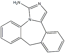 3-Amino-9H-dibenz[c,f]imidazo[1,5-a]azepine Struktur