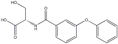 N-(3-Phenoxybenzoyl)-L-serine Struktur