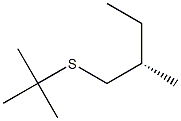 [S,(+)]-tert-Butyl 2-methylbutyl sulfide Struktur