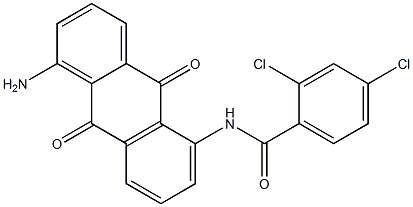 1-Amino-5-(2,4-dichlorobenzoylamino)anthraquinone Struktur