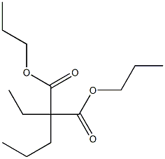 Ethyl(propyl)malonic acid dipropyl ester Struktur