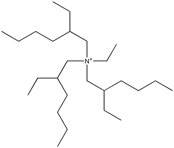 N,2-Diethyl-N,N-bis(2-ethylhexyl)-1-hexanaminium Struktur