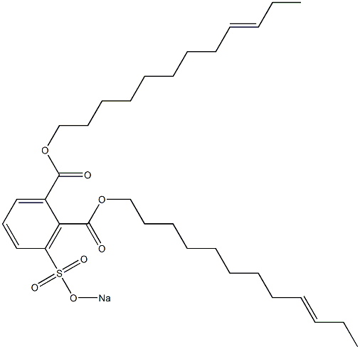 3-(Sodiosulfo)phthalic acid di(9-dodecenyl) ester Struktur