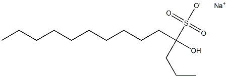 4-Hydroxytetradecane-4-sulfonic acid sodium salt Struktur