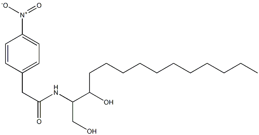 N-[2-Hydroxy-1-(hydroxymethyl)tridecyl]-4-nitrobenzeneacetamide Struktur