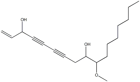 10-Methoxy-1-heptadecene-4,6-diyne-3,9-diol Struktur