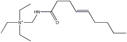 N,N-Diethyl-N-[(4-nonenoylamino)methyl]ethanaminium Struktur