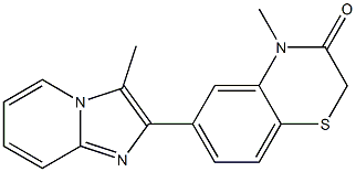 6-(3-Methyl-imidazo[1,2-a]pyridin-2-yl)-4-methyl-2H-1,4-benzothiazin-3(4H)-one Struktur