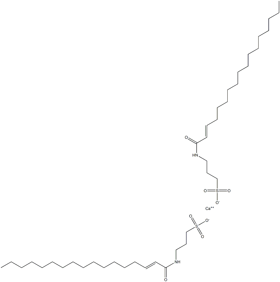 Bis[3-(2-heptadecenoylamino)-1-propanesulfonic acid]calcium salt Struktur